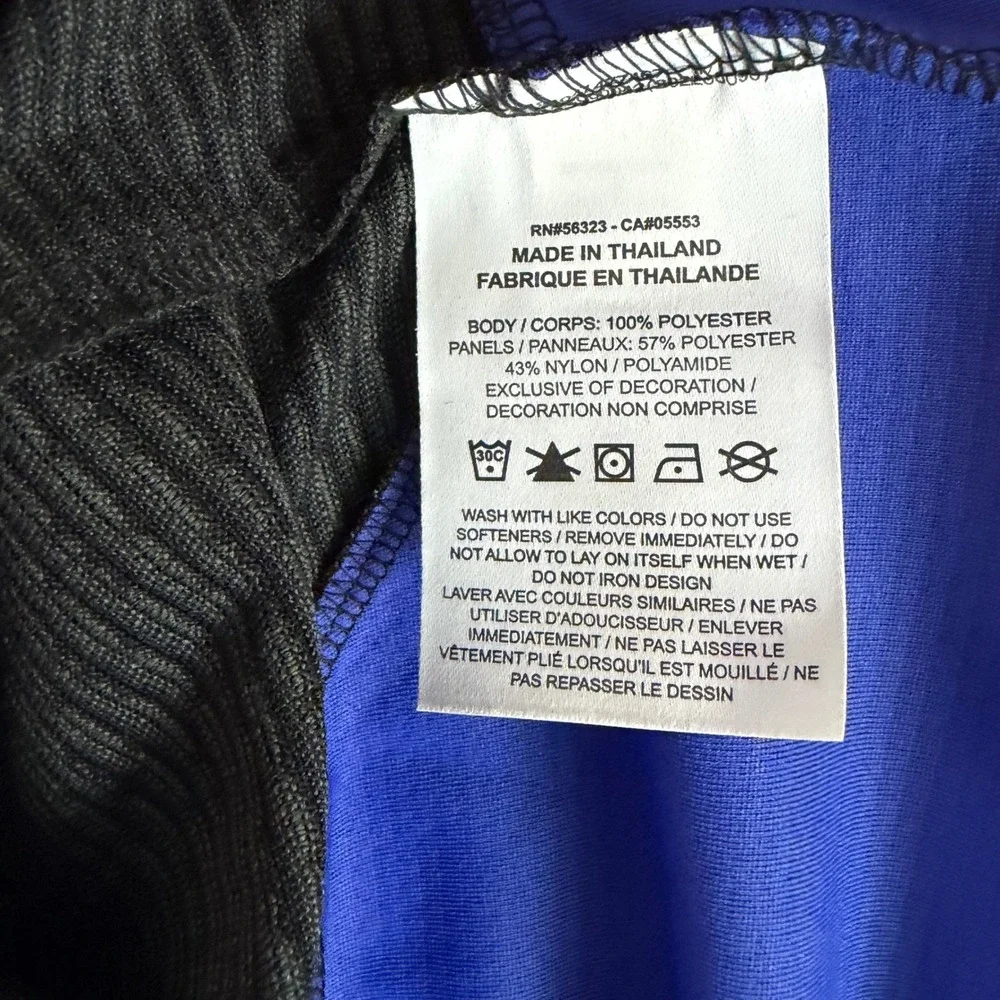 Jordan Performance Top Mens Medium Blue Long Sleeve Dri-FIT Mock Neck Jumpman